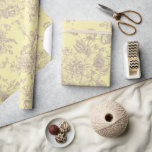 Butteryellow Chinoiserie-Geschenk Geschenkpapier<br><div class="desc">Buttery Yellow Chinoiserie Geschenkwrap. elegant.</div>