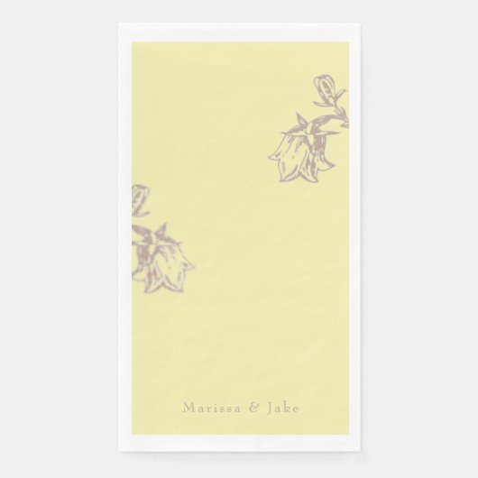 Butteryellow Chinoiserie Serviette (Vorderseite)