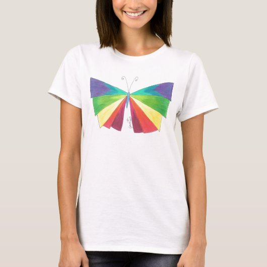 Butteryfly Regenbogen T-Shirt (Vorderseite)