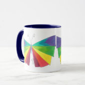 Butteryfly Regenbogen Tasse (Vorderseite Links)