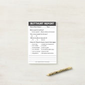 Butthurt-Report Form Post-it®-Notes, 4" x 6" Post-it Klebezettel (Auf Schreibtisch)