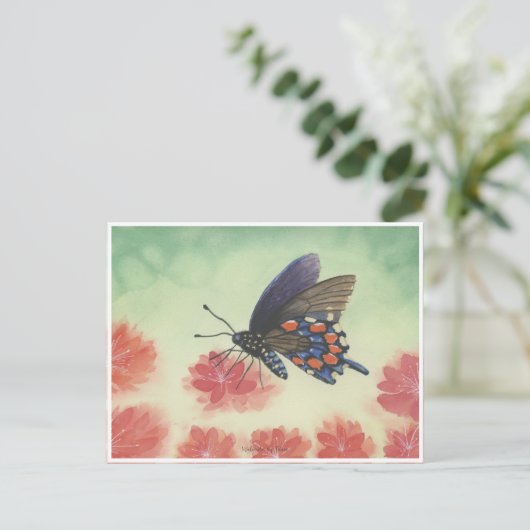 Buttlerfarbe Postkarte (Stehend Vorderseite)