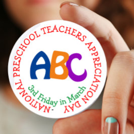 Butto: National Preschool Teachers Appreciate Day Button