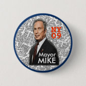 Button 2009 NY Bürgermeisters MIKE (Vorderseite)