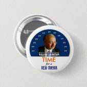 Button 2009 NY Bürgermeisters William Thompson (Vorne & Hinten)