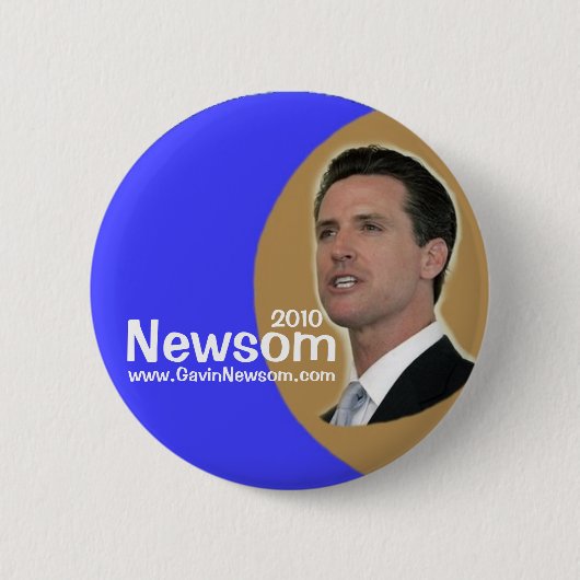 Button 2010 Gavin Newsom (Vorderseite)