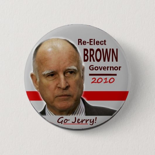Button 2010 Jerry Brown (Vorderseite)