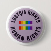 Button-Abzeichen - LGBTQIA-Rechte Menschenrechte Button (Vorderseite)