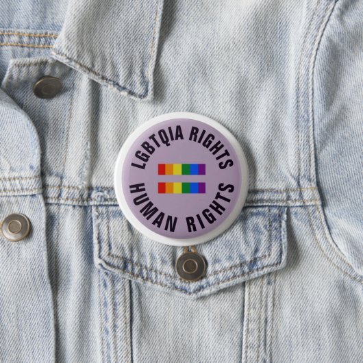 Button-Abzeichen - LGBTQIA-Rechte Menschenrechte Button (Beispiel)
