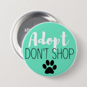 Button Adoptier Don't Shop Button (Vorne & Hinten)
