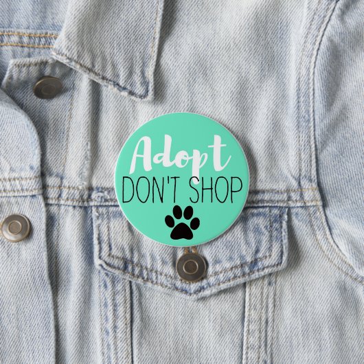 Button Adoptier Don't Shop Button (Beispiel)