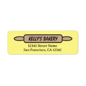 Button-Adressetiketten für Bäckereien (Vorne)