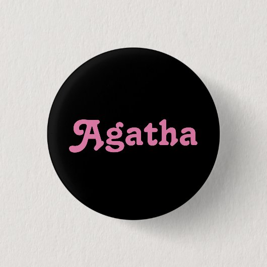 Button Agatha (Vorderseite)