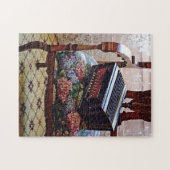 Button-Akkordeon auf dem Stuhl mit festem Sitz Puzzle (Horizontal)