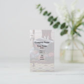 Button-Akkordeon auf dem Stuhl mit festem Sitz Visitenkarte (Stehend Vorderseite)