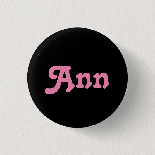 Button Ann (Vorderseite)