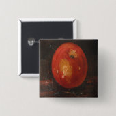 Button Ann Hayes Painting Apple (Vorne & Hinten)