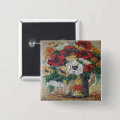 Button Ann Hayes Painting Blume Mix Delight (Vorne & Hinten)