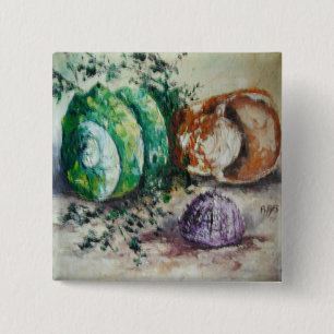 Button Ann Hayes Painting-Muscheln