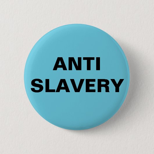 Button Anti Savery Turuoise Blue (Vorderseite)