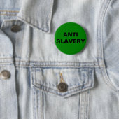 Button Anti Slavery Green (Beispiel)