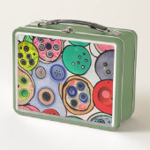 Button Art Metall Brotdose (Vorderseite)