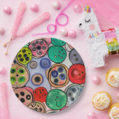 Button Art Pappteller (Party)