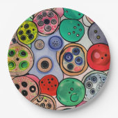 Button Art Pappteller (Vorderseite)