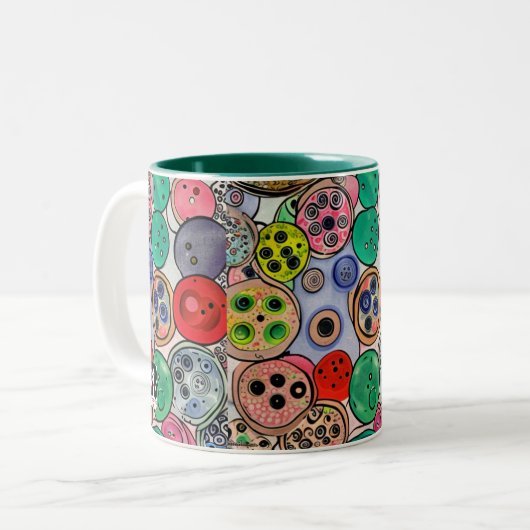 Button Art Zweifarbige Tasse (Vorderseite Links)