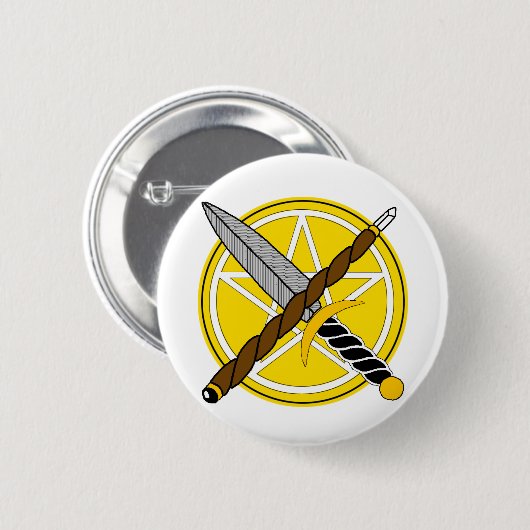 Button-Auf Abzeichen - magische Praxis Button (Vorne & Hinten)