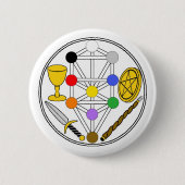 Button-Auf Abzeichen - zeremonielles Magick Button (Vorderseite)