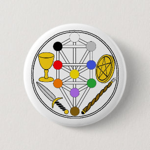 Button-Auf Abzeichen - zeremonielles Magick Button