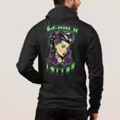 Button auf Hoodie (Rückseite)