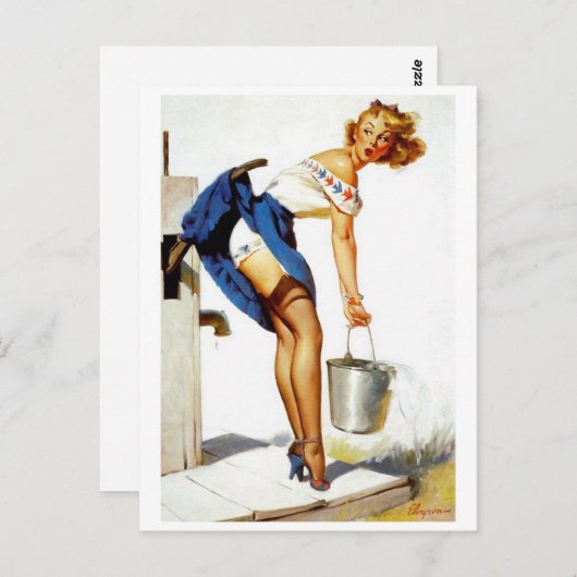 Button aufkleben postkarte (Vorne/Hinten)