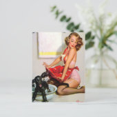 Button aufschütteln postkarte (Stehend Vorderseite)