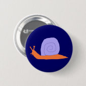 Button aus lila und orangefarbenen Schnecken (Vorne & Hinten)
