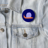 Button aus lila und orangefarbenen Schnecken (Beispiel)