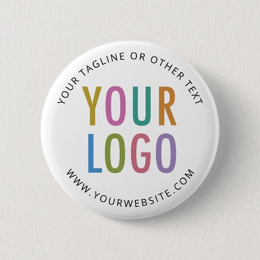 Button Back Button mit Logo Custom Round Abzeichen (Vorderseite)