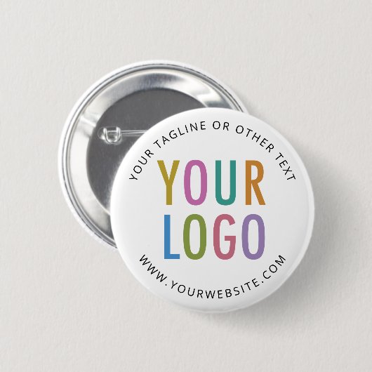 Button Back Button mit Logo Custom Round Abzeichen (Vorne & Hinten)