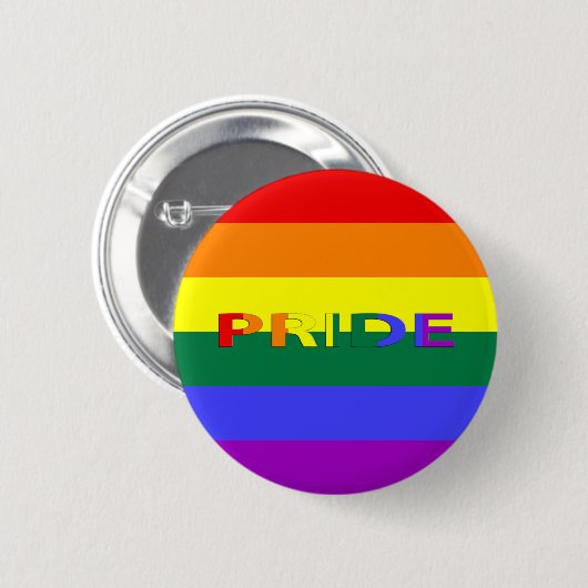 Button-Back-Taste für LGBT-Stempel und Regenbogenf Button (Vorne & Hinten)