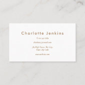 Button Bäckerei Konditorei Koch Marmor Wirbel Visitenkarte (Rückseite)