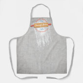 Button Backmehl personalisierte Küche Schürze (Vorderseite)