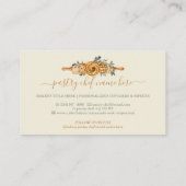 Button Backwaren Süßigkeiten Keks Beige Elfenbein Visitenkarte (Rückseite)