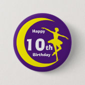 Button - Ballerina 10. Geburtstag (Vorderseite)