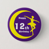 Button - Ballerina 12. Geburtstag (Vorderseite)