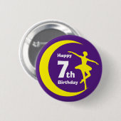 Button - Ballerina 7. Geburtstag (Vorne & Hinten)
