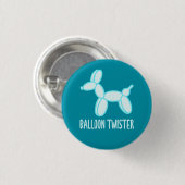 Button "Ballon Twister" (Light Blue) (Vorne & Hinten)