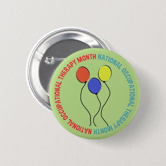 Button-Balloons für die Arbeitstherapie Button (Vorne & Hinten)