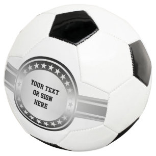 Button / Banner - Sterne grau + Ihre Ideen Fußball
