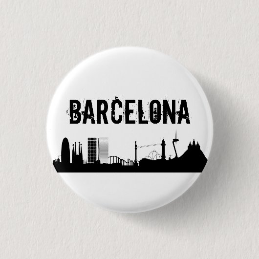 Button Barcelona plattiert/Barcelona (Vorderseite)